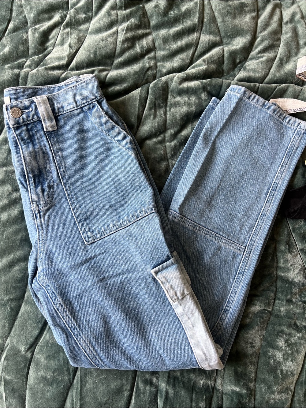 PacSun Light Blue High-Rise Straight Jeans